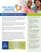 Dry mouth booklet front page