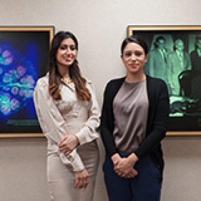 Ishita Singh (left) and Leah Leinbach (right) joined NIDCR as the inaugural cohort of the newly expanded Dental Public Health Research Fellowship program.